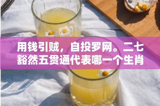 用钱引贼，自投罗网。二七豁然五贯通代表哪一个生肖，成语释义解释落实插图
