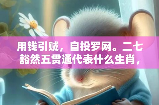 用钱引贼，自投罗网。二七豁然五贯通代表什么生肖，成语释义解释落实插图