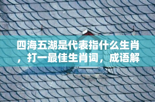 四海五湖是代表指什么生肖，打一最佳生肖词，成语解释落实释义