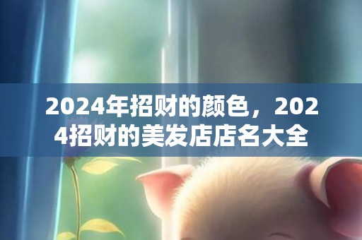 2024年招财的颜色，2024招财的美发店店名大全