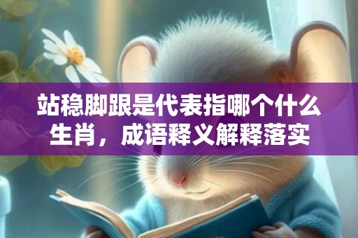 站稳脚跟是代表指哪个什么生肖，成语释义解释落实插图