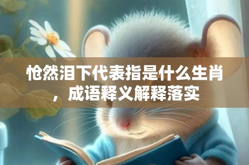 怆然泪下代表指是什么生肖，成语释义解释落实插图