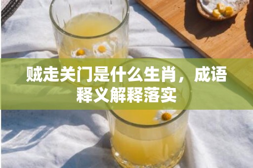 贼走关门是什么生肖，成语释义解释落实插图