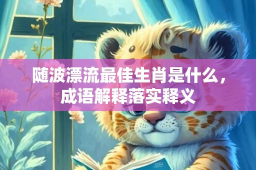 随波漂流最佳生肖是什么，成语解释落实释义插图