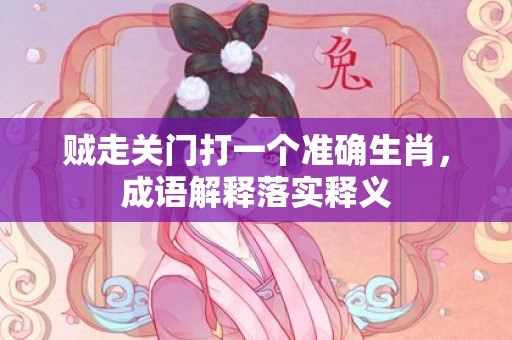 贼走关门打一个准确生肖，成语解释落实释义插图