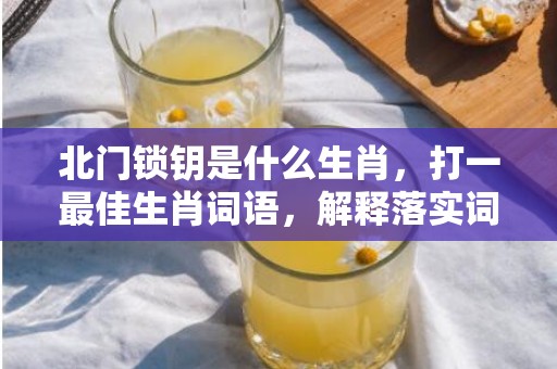 北门锁钥是什么生肖，打一最佳生肖词语，解释落实词语释义