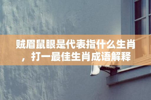 贼眉鼠眼是代表指什么生肖，打一最佳生肖成语解释