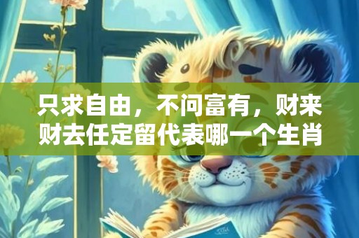 只求自由，不问富有，财来财去任定留代表哪一个生肖，成语释义解释落实插图