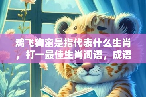 鸡飞狗窜是指代表什么生肖，打一最佳生肖词语，成语释义解释落实