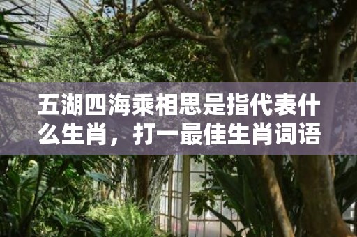 五湖四海乘相思是指代表什么生肖，打一最佳生肖词语，成语释义解释落实插图