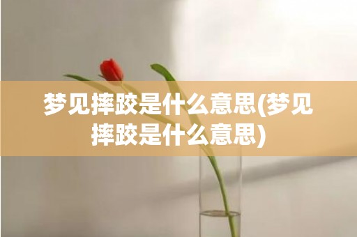 梦见摔跤是什么意思(梦见摔跤是什么意思)