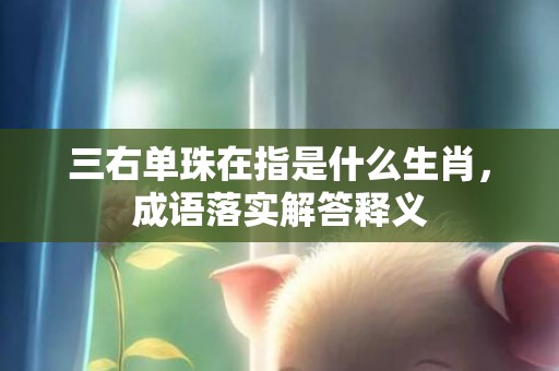 三右单珠在指是什么生肖，成语落实解答释义插图