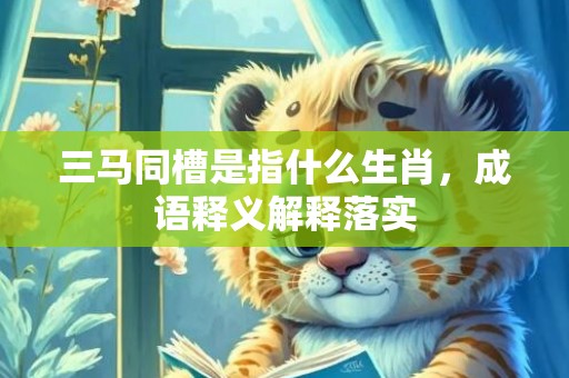 三马同槽是指什么生肖，成语释义解释落实