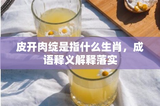 皮开肉绽是指什么生肖，成语释义解释落实