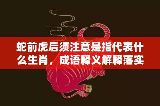 蛇前虎后须注意是指代表什么生肖，成语释义解释落实插图