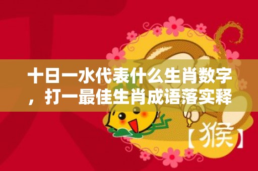十日一水代表什么生肖数字，打一最佳生肖成语落实释义插图