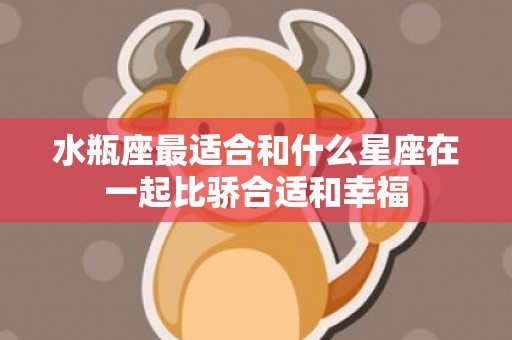 水瓶座最适合和什么星座在一起比骄合适和幸福