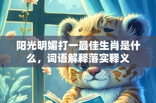 阳光明媚打一最佳生肖是什么，词语解释落实释义插图