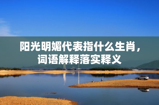 阳光明媚代表指什么生肖，词语解释落实释义插图