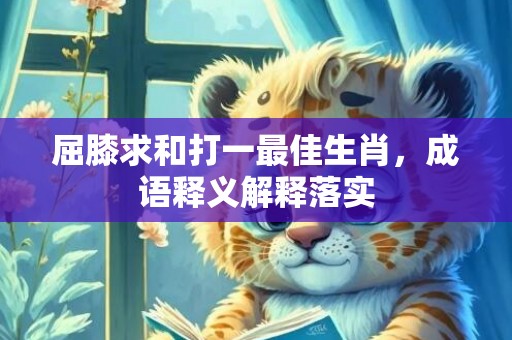 屈膝求和打一最佳生肖，成语释义解释落实