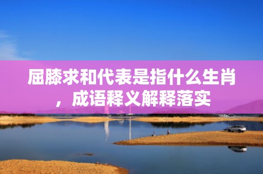 屈膝求和代表是指什么生肖，成语释义解释落实