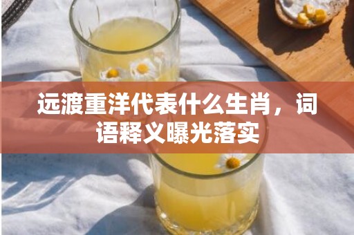 远渡重洋代表什么生肖，词语释义曝光落实