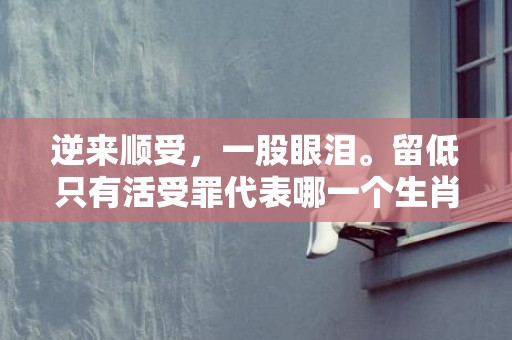 逆来顺受，一股眼泪。留低只有活受罪代表哪一个生肖，成语释义解释落实
