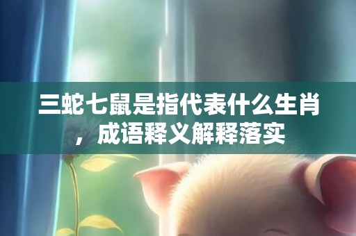 三蛇七鼠是指代表什么生肖，成语释义解释落实