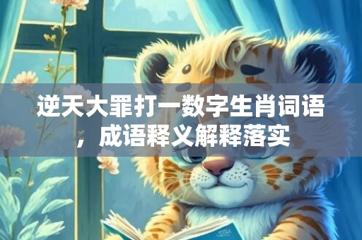 逆天大罪打一数字生肖词语，成语释义解释落实插图
