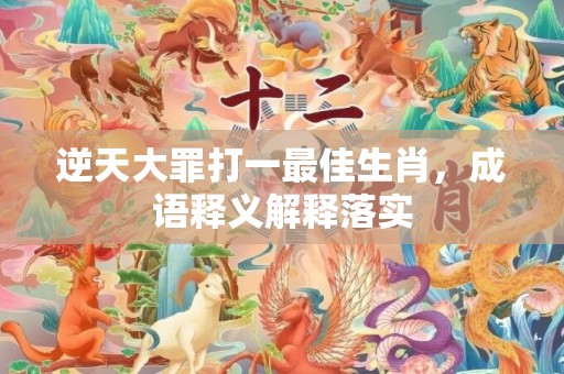 逆天大罪打一最佳生肖，成语释义解释落实插图