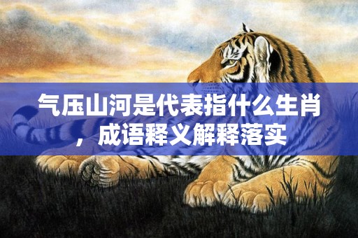 气压山河是代表指什么生肖，成语释义解释落实