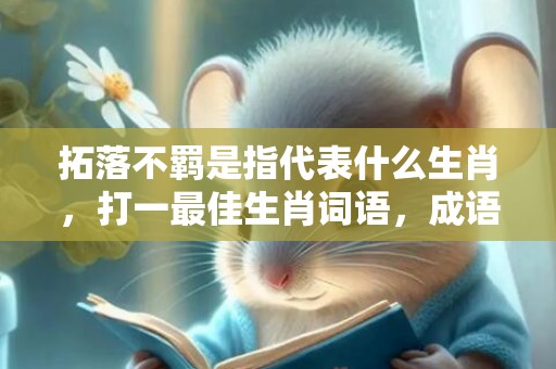 拓落不羁是指代表什么生肖，打一最佳生肖词语，成语释义解释落实插图