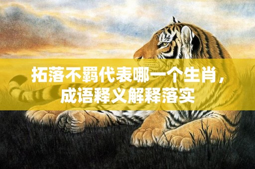 拓落不羁代表哪一个生肖，成语释义解释落实