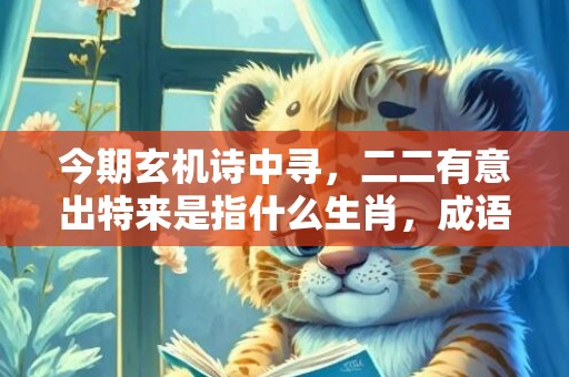 今期玄机诗中寻，二二有意出特来是指什么生肖，成语释义解释落实