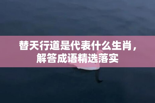 替天行道是代表什么生肖，解答成语精选落实