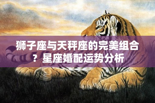 狮子座与天秤座的完美组合？星座婚配运势分析