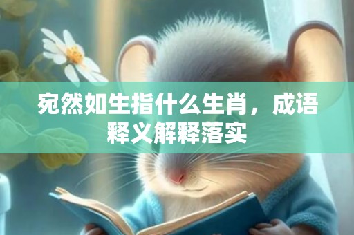 宛然如生指什么生肖，成语释义解释落实