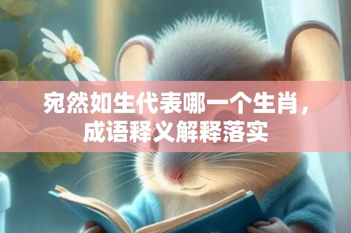 宛然如生代表哪一个生肖，成语释义解释落实