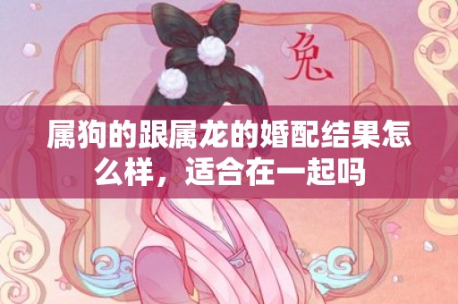 属狗的跟属龙的婚配结果怎么样，适合在一起吗