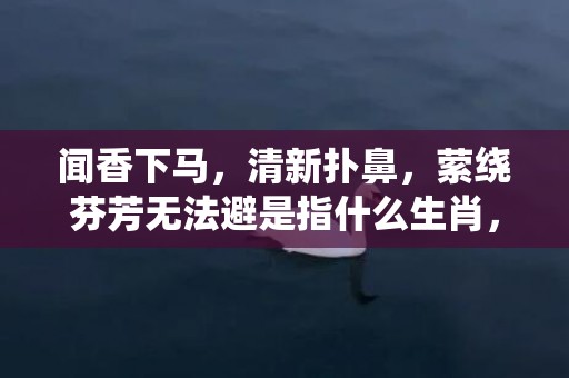 闻香下马，清新扑鼻，萦绕芬芳无法避是指什么生肖，成语落实解释释义