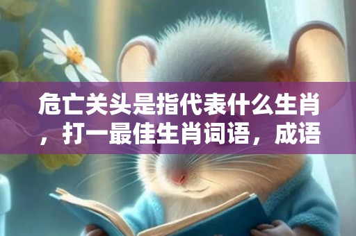 危亡关头是指代表什么生肖，打一最佳生肖词语，成语落实解释释义