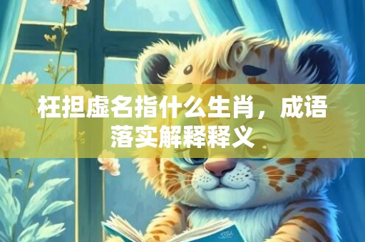 枉担虚名指什么生肖，成语落实解释释义