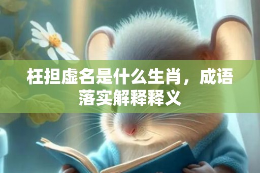 枉担虚名是什么生肖，成语落实解释释义