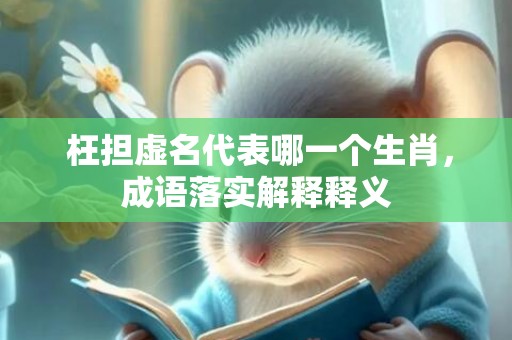  枉担虚名代表哪一个生肖，成语落实解释释义