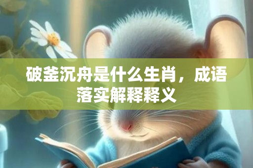破釜沉舟是什么生肖，成语落实解释释义