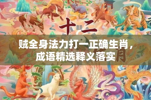 贼全身法力打一正确生肖，成语精选释义落实