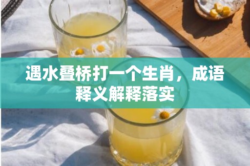 遇水叠桥打一个生肖，成语释义解释落实