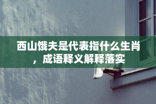 西山饿夫是代表指什么生肖，成语释义解释落实