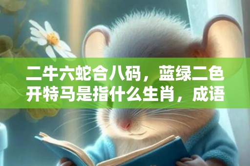 二牛六蛇合八码，蓝绿二色开特马是指什么生肖，成语落实解释释义