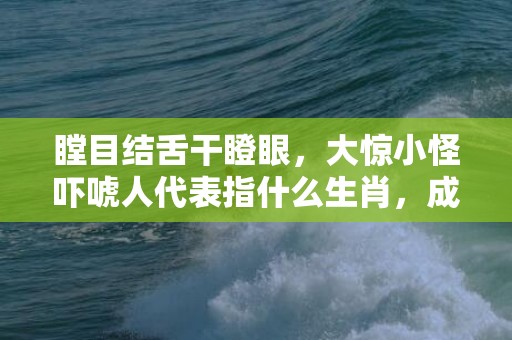 瞠目结舌干瞪眼，大惊小怪吓唬人代表指什么生肖，成语落实解释释义